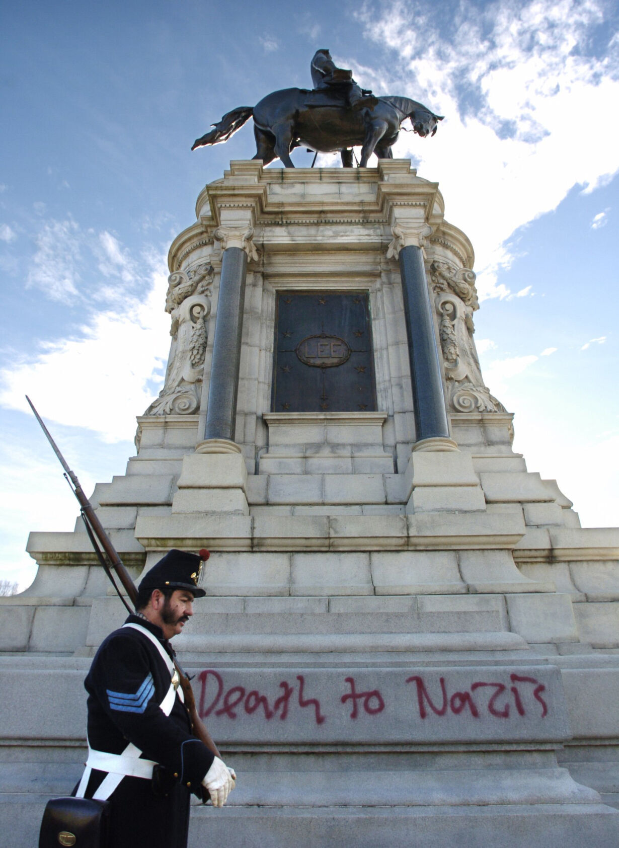 LEE STATUE VANDALISM